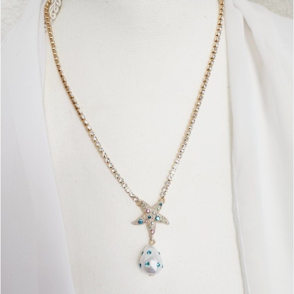 Betsey Johnson Cruise Control Starfish Necklace - Picture 2 of 4